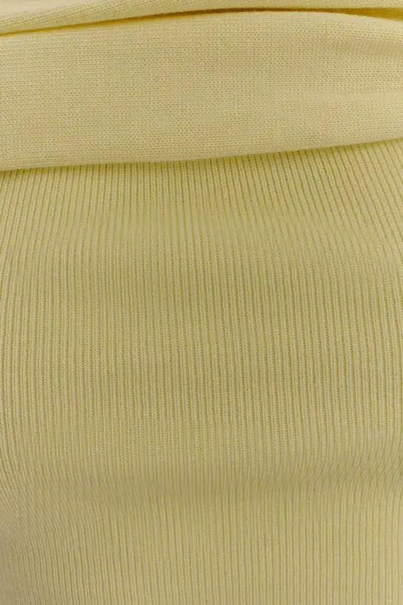 Irene Gathered Knit Maxi Skirt – Lemon Irene Gathered Knit Maxi Skirt – Lemon