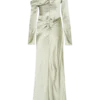 Iris Long Sleeve Satin Maxi Dress – Sage Iris Long Sleeve Satin Maxi Dress – Sage