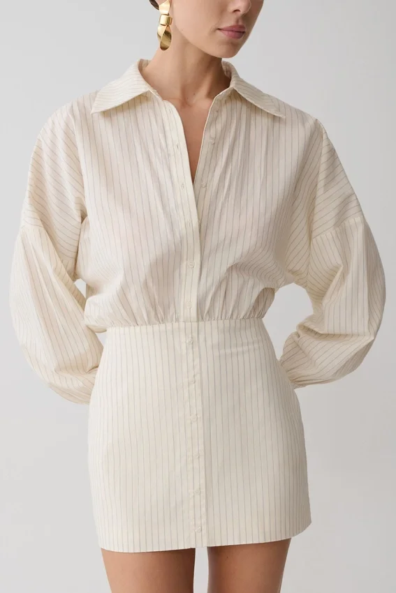 Ivy Oversize Shirt Mini Dress – Stripe Ivy Oversize Shirt Mini Dress – Stripe