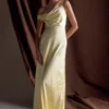 Jacinta One Shoulder Maxi Dress – Pastel Lemon Jacinta One Shoulder Maxi Dress – Pastel Lemon