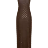 Jackie Longline Diamante Top – Chocolate
