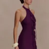 Jacky Tulip Mini Dress – Plum