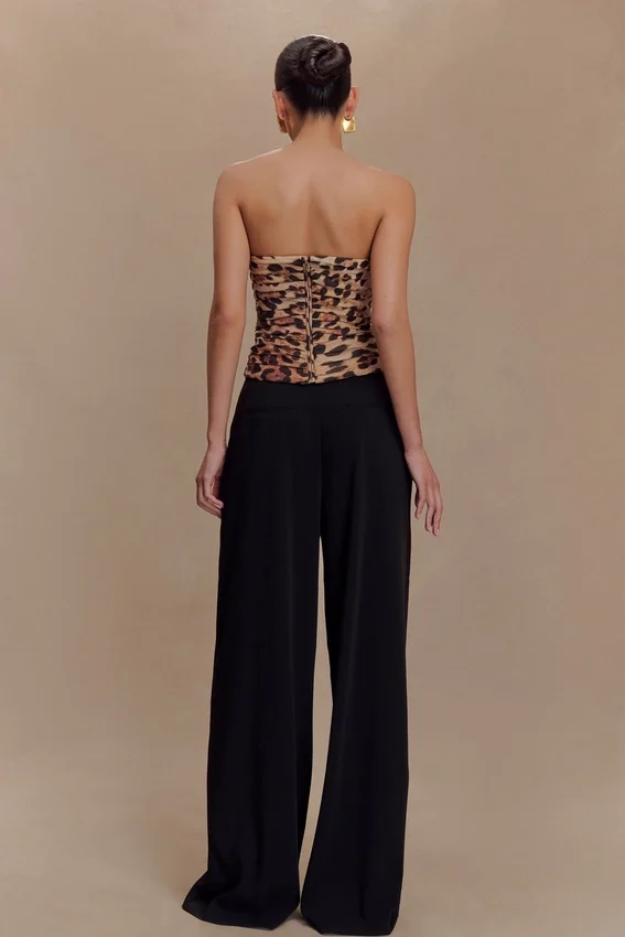 Jacqueline Pleated Wide Leg Pants – Black Jacqueline Pleated Wide Leg Pants – Black