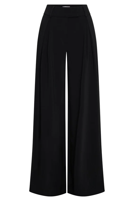 Jacqueline Pleated Wide Leg Pants – Black Jacqueline Pleated Wide Leg Pants – Black