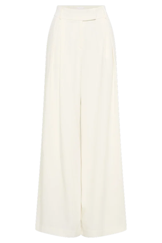 Jacqueline Pleated Wide Leg Pants – Ivory Jacqueline Pleated Wide Leg Pants – Ivory