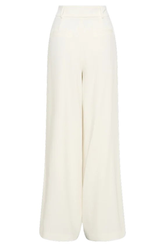 Jacqueline Pleated Wide Leg Pants – Ivory Jacqueline Pleated Wide Leg Pants – Ivory
