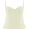 Jaime Spaghetti Strap Suiting Top – Ivory