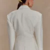 Jameson Cinched Linen Blazer – Oat Marle