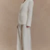 Jameson Cinched Linen Blazer – Oat Marle