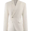 Jameson Cinched Linen Blazer – Oat Marle