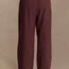 Janayia Cotton Wide Leg Pants – Dark Espresso