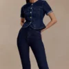 Janessa Skinny Denim Jeans- Indigo Blue