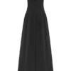 Janis Cotton Frill Maxi Dress – Black