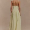 Janis Cotton Frill Maxi Dress – Lemon