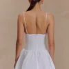 Janis Cotton Frill Mini Dress – White