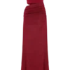 Jasiel Strapless Knit Maxi Dress – Red