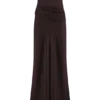 Jasmine Strapless Satin Maxi Dress – Dark Chocolate