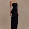 Jianna Strapless Mesh Maxi Dress – Black Jianna Strapless Mesh Maxi Dress – Black