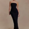 Jianna Strapless Mesh Maxi Dress – Black Jianna Strapless Mesh Maxi Dress – Black