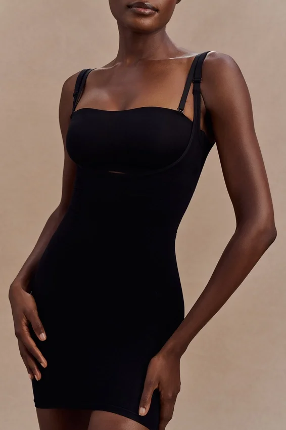 Jocelyn Backless Shapewear Mini Dress – Black Jocelyn Backless Shapewear Mini Dress – Black