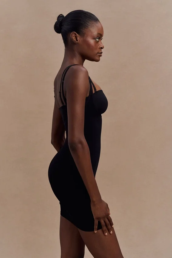 Jocelyn Backless Shapewear Mini Dress – Black Jocelyn Backless Shapewear Mini Dress – Black