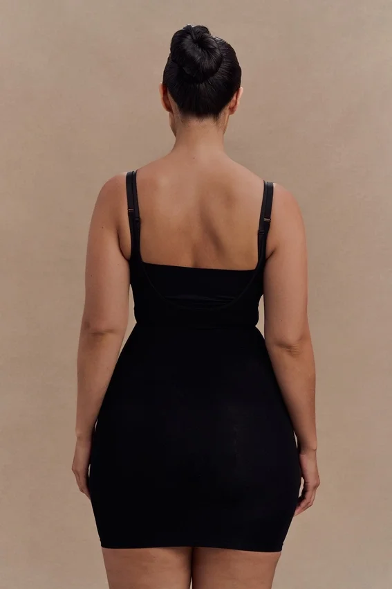 Jocelyn Backless Shapewear Mini Dress – Black Jocelyn Backless Shapewear Mini Dress – Black