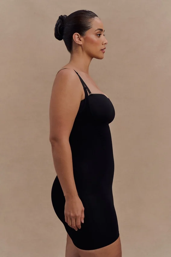 Jocelyn Backless Shapewear Mini Dress – Black Jocelyn Backless Shapewear Mini Dress – Black