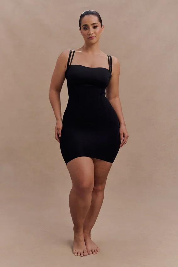 Jocelyn Backless Shapewear Mini Dress – Black Jocelyn Backless Shapewear Mini Dress – Black