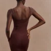 Jocelyn Backless Shapewear Mini Dress – Espresso Jocelyn Backless Shapewear Mini Dress – Espresso