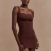 Jocelyn Backless Shapewear Mini Dress – Espresso Jocelyn Backless Shapewear Mini Dress – Espresso