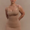 Jocelyn Backless Shapewear Mini Dress – Latte