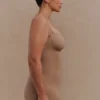 Jocelyn Backless Shapewear Mini Dress – Latte