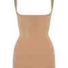 Jocelyn Backless Shapewear Mini Dress – Latte