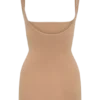 Jocelyn Backless Shapewear Mini Dress – Latte