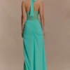Jonna Chiffon And Mesh Maxi Dress – Lagoon Jonna Chiffon And Mesh Maxi Dress – Lagoon