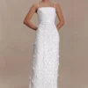 Josefa Sequin Lace Maxi Dress – White Josefa Sequin Lace Maxi Dress – White