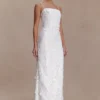 Josefa Sequin Lace Maxi Dress – White Josefa Sequin Lace Maxi Dress – White