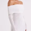 Josie Off Shoulder Mesh Maxi Dress – Ivory Josie Off Shoulder Mesh Maxi Dress – Ivory