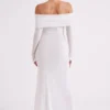 Josie Off Shoulder Mesh Maxi Dress – Ivory Josie Off Shoulder Mesh Maxi Dress – Ivory