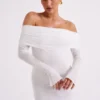 Josie Off Shoulder Mesh Maxi Dress – Ivory Josie Off Shoulder Mesh Maxi Dress – Ivory