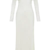 Josie Off Shoulder Mesh Maxi Dress – Ivory Josie Off Shoulder Mesh Maxi Dress – Ivory