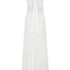 Juliet Slinky Maxi Dress With Scarf – White Juliet Slinky Maxi Dress With Scarf – White