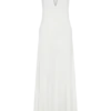 Juliet Slinky Maxi Dress With Scarf – White Juliet Slinky Maxi Dress With Scarf – White