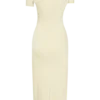 Junie Cross-Over Neck Slinky Maxi Dress – Lemon Junie Cross-Over Neck Slinky Maxi Dress – Lemon