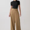 Tanya Wide Leg Suiting Pants – Camel