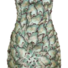 Juniper Hand Embroidered Floral Mini Dress – Gold/Teal Juniper Hand Embroidered Floral Mini Dress – Gold/Teal