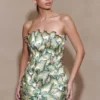 Juniper Hand Embroidered Floral Mini Dress – Gold/Teal Juniper Hand Embroidered Floral Mini Dress – Gold/Teal