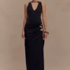 Kaiden Slinky Beaded Maxi Dress – Black Kaiden Slinky Beaded Maxi Dress – Black