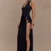 Kaiden Slinky Beaded Maxi Dress – Black Kaiden Slinky Beaded Maxi Dress – Black