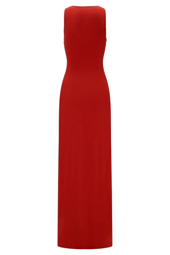 Kaiden Slinky Beaded Maxi Dress – Desert Red Kaiden Slinky Beaded Maxi Dress – Desert Red
